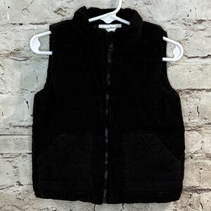 Tommy Bahama Black Toddler Courtaroy Quilted Vest